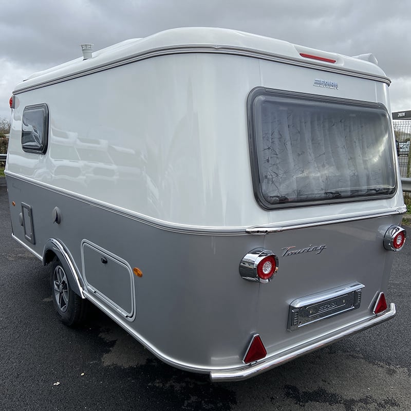 Caravane Eriba Touring 430 Urban Edition Grise profil arrière gauche