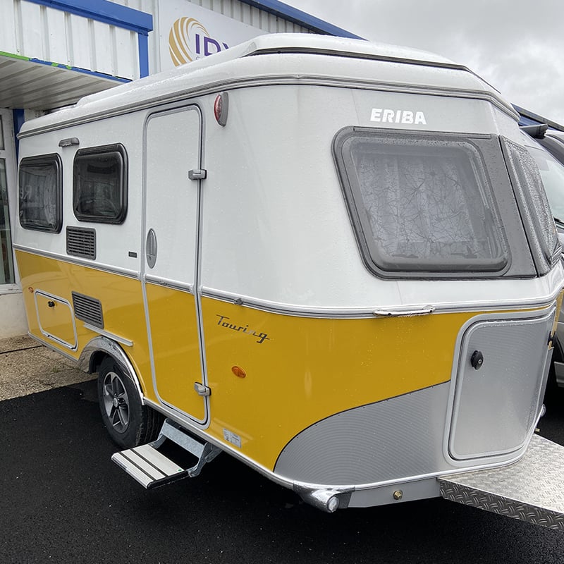 Caravane Eriba Touring 430 Urban Edition Jaune profil avant droit