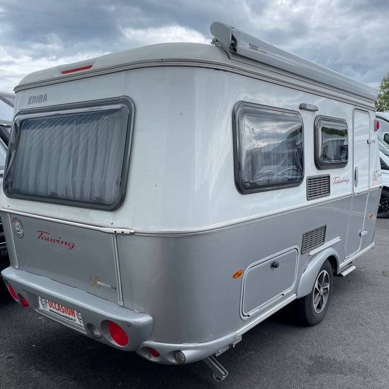 Caravane Eriba Triton 430 - 60e édition profil arrière droit